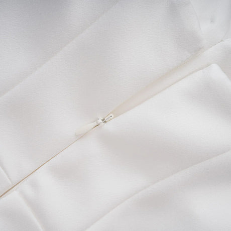 Alba White Barrel Waist Corset Maxi Dress