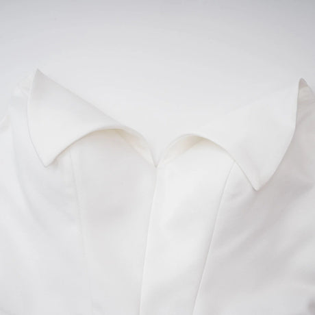 Alba White Barrel Waist Corset Maxi Dress
