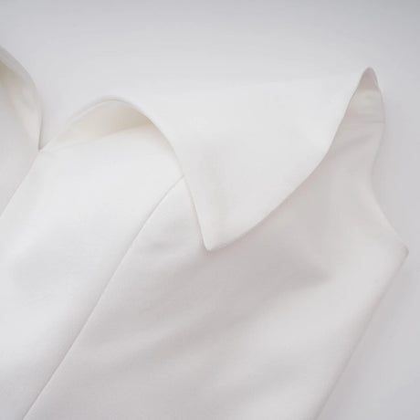 Alba White Barrel Waist Corset Maxi Dress