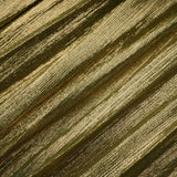 Alchimie Gold Glossy Pleated Maxi Dress
