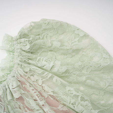 Alexis Sage Green SemiSheer Floral Lace Mini Dress