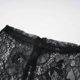Alvaro Black Lace Shawl  Dress Set