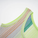 Amaryllis Green Sequin Striped Knit Mini Dress