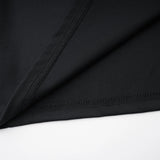 Andrea Black Keyhole Maxi Dress with High Thigh Slit