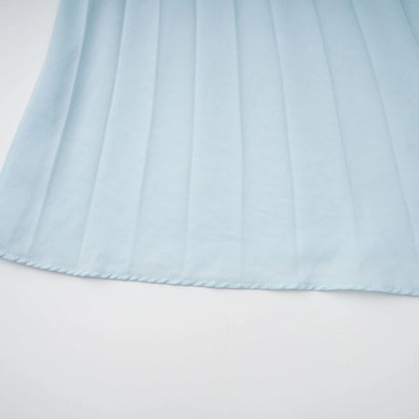 Andréa Blue Pleated Maxi Dress with Cutout Detail