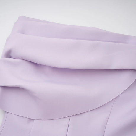 Annabelle Purple CapeDesign Ribbon Maxi Dress