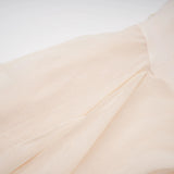 Aria White Asymmetrical Shawl  Tulle Panel Dress Set