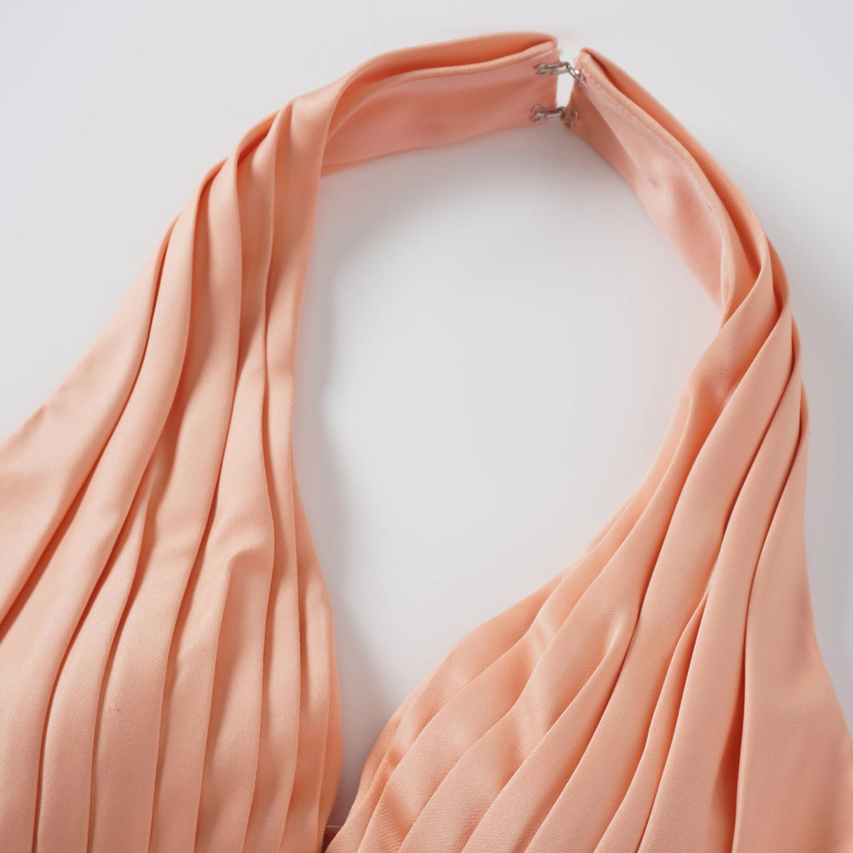 Aurélie Orange Halterneck Mermaid Maxi Dress