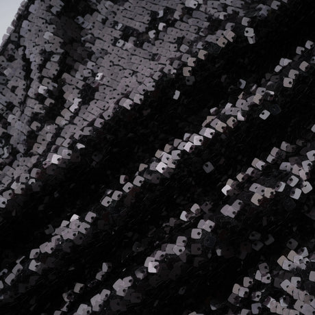 Ava Black Lace Panel Sequined Maxi Dress