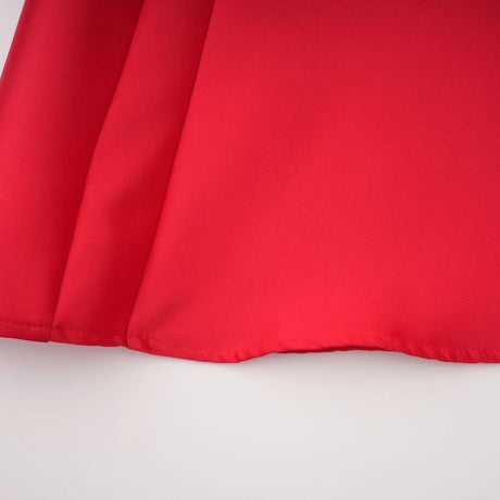 Aventin Red Godet Design Midi Dress