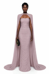 Belinha Soft lilac Ruched Corset Maxi Dress