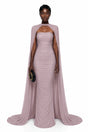Belinha Soft lilac Ruched Corset Maxi Dress