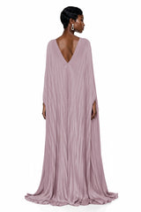 Belinha Soft lilac Ruched Corset Maxi Dress