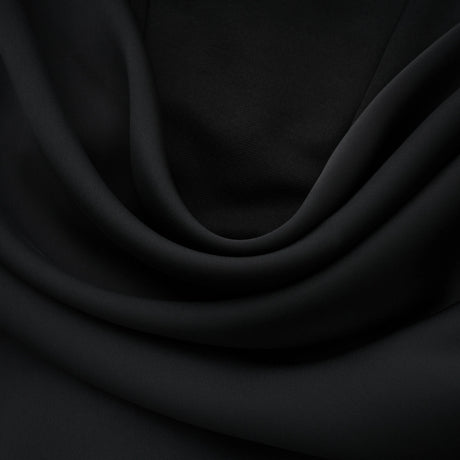 Berit Black Scarf Off Shoulder Ruched Maxi Dress