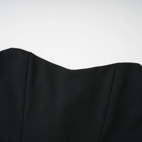 Berit Black Scarf Off Shoulder Ruched Maxi Dress