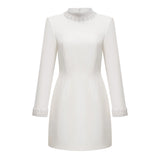 Bernadette White Faux Pearl Mini Dress