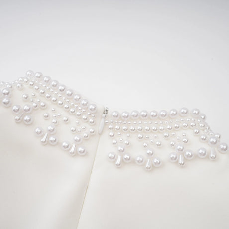 Bernadette White Faux Pearl Mini Dress