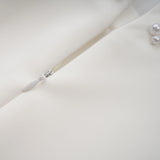 Bernadette White Faux Pearl Mini Dress