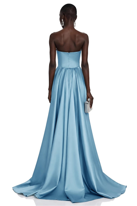 Bircan Blue Color Block Maxi Dress