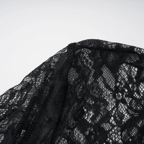 Bokamoso Black Lace Panel Maxi Gown