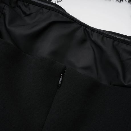 Bokamoso Black Lace Panel Maxi Gown