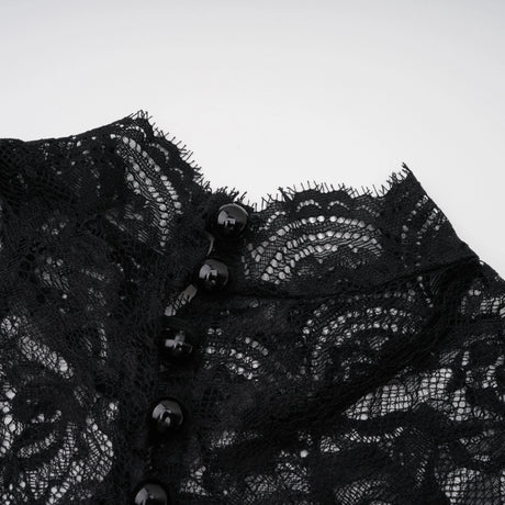 Bokamoso Black Lace Panel Maxi Gown