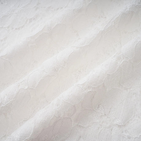 Bronte White Pleated Floral Lace Midi Dress