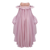 Brooklyn Pink Glossy Bubble Hem Mini Dress