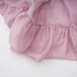 Brooklyn Pink Glossy Bubble Hem Mini Dress
