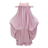 Brooklyn Pink Glossy Bubble Hem Mini Dress