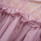 Brooklyn Pink Glossy Bubble Hem Mini Dress