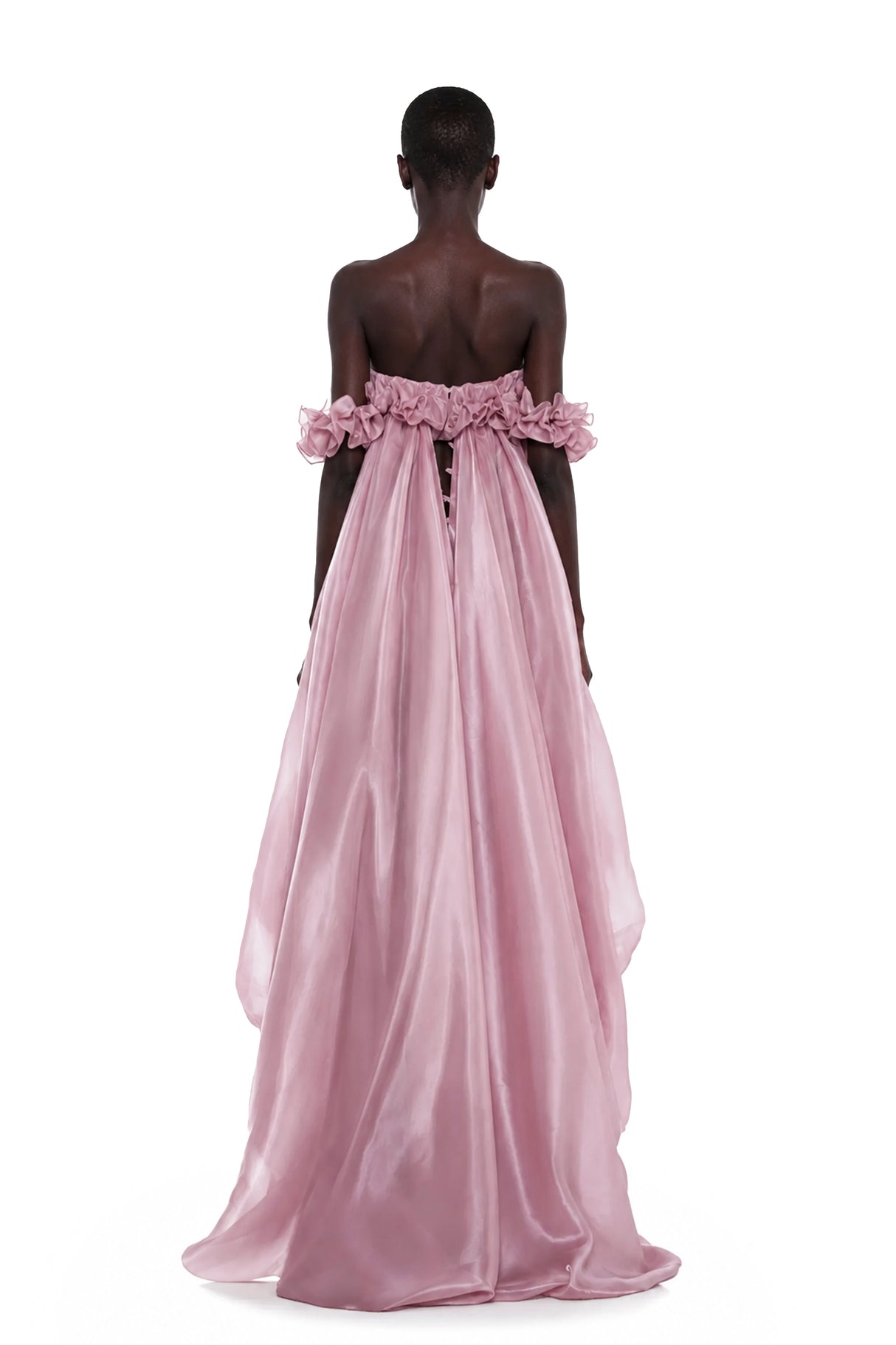 Brooklyn Pink Glossy Bubble Hem Mini Dress