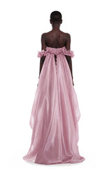 Brooklyn Pink Glossy Bubble Hem Mini Dress