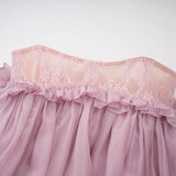 Brooklyn Pink Glossy Bubble Hem Mini Dress