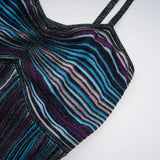 Bruyère Purple Sequin Striped Knit Maxi Dress