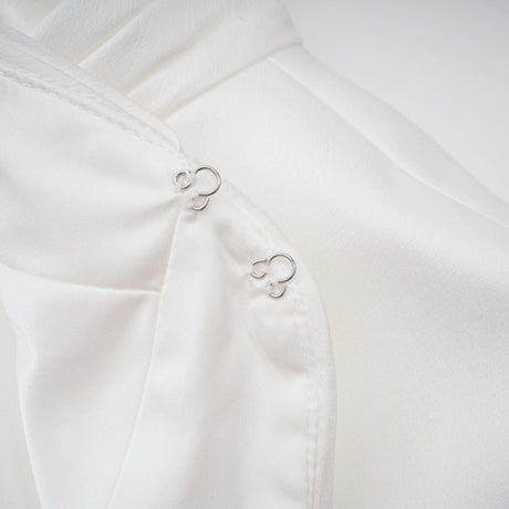 Camille White Statement Bow Mermaid Maxi Dress