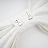 Camille White Statement Bow Mermaid Maxi Dress