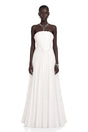 Carlotta White Shell Pleated Maxi Dress