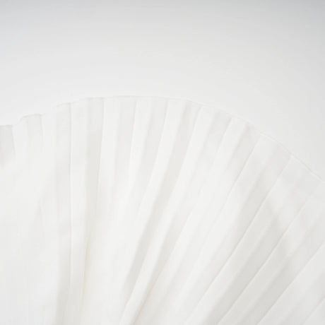 Carlotta White Shell Pleated Maxi Dress