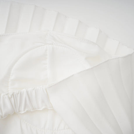 Carlotta White Shell Pleated Maxi Dress