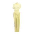Catherine asymmetrical pleated maxi dress in Yellow
