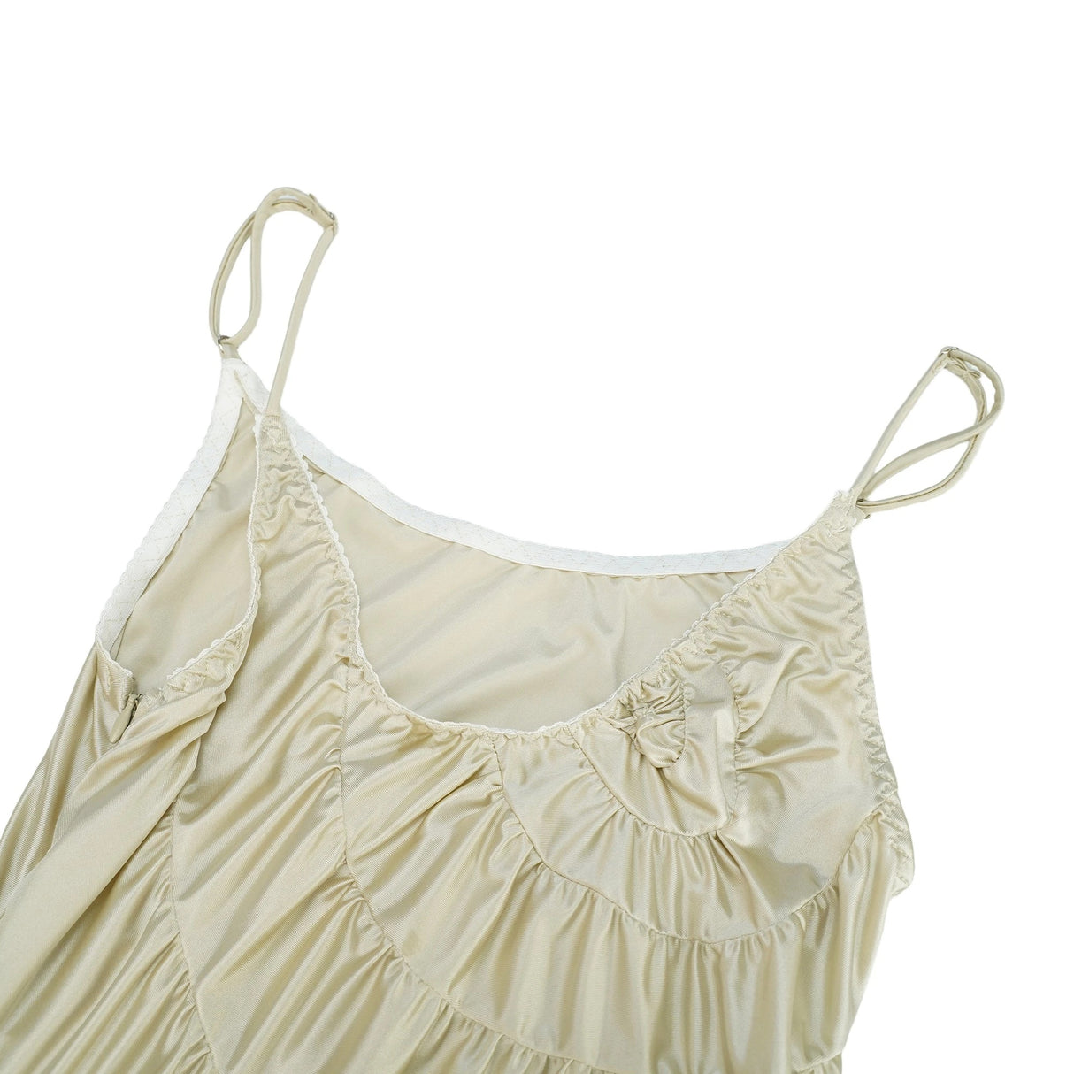 Cecilia Neutral Sea Ammonite Shirred Maxi Dress
