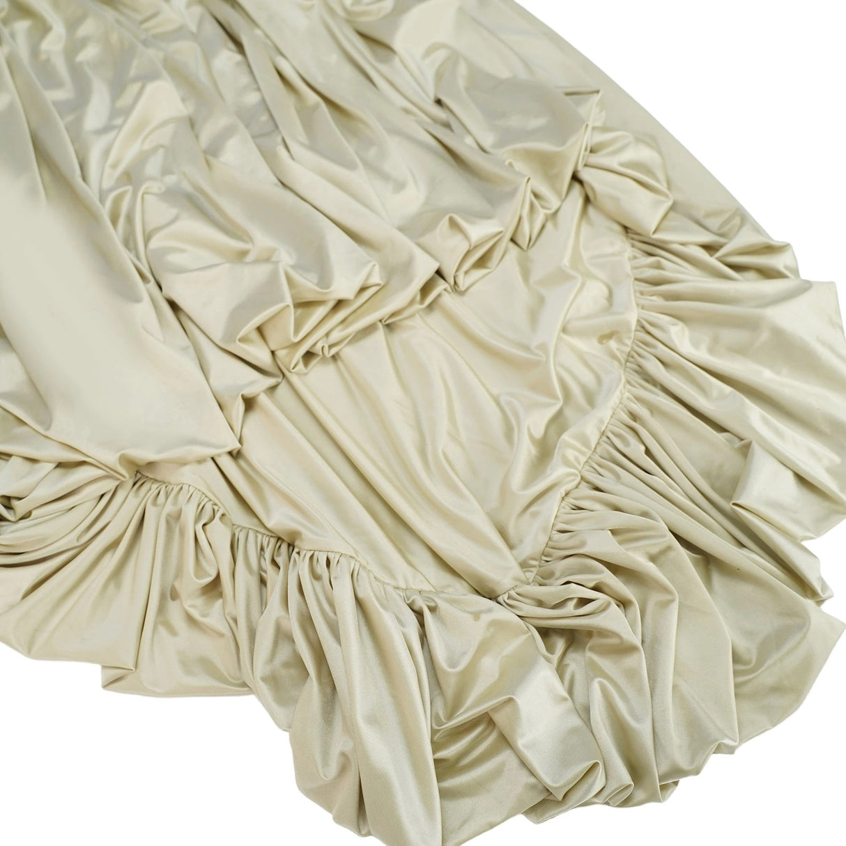 Cecilia Neutral Sea Ammonite Shirred Maxi Dress