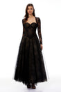 Celina Lace Corset Maxi Gown