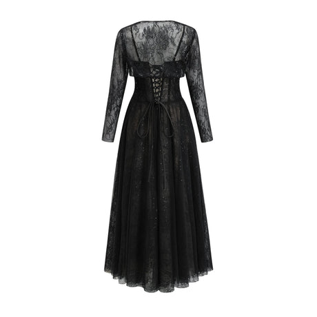 Celina Lace Corset Maxi Gown