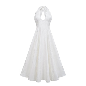 Céline White Glamorous Event Midi Dress