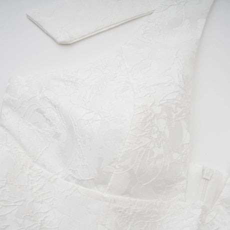 Céline White Glamorous Event Midi Dress
