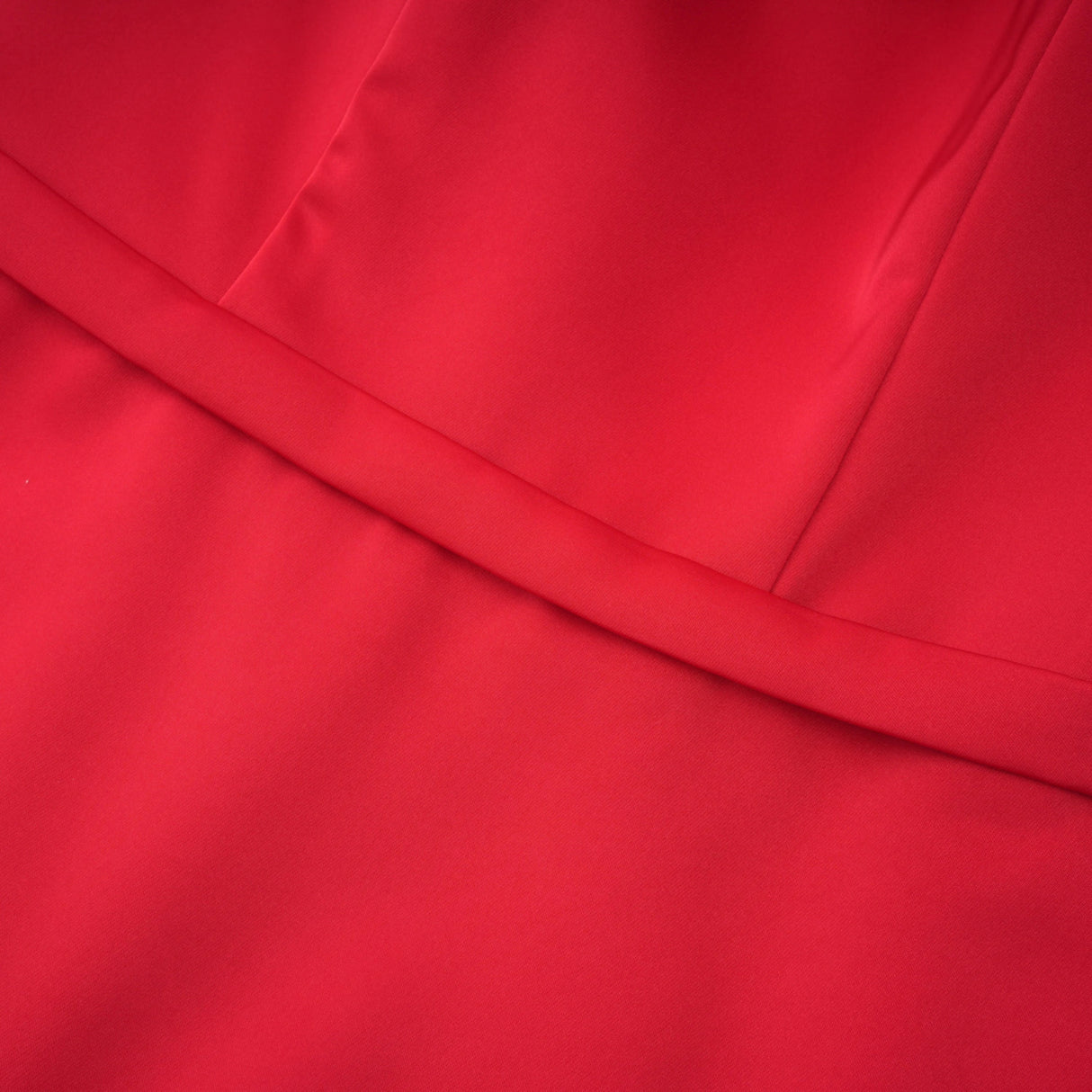 Cevher Red Fishtail Maxi Dress with Cape