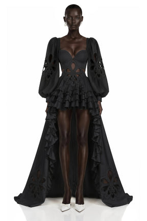 Charles Black CutOut Asymmetrical Maxi Dress
