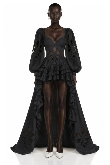 Charles Black CutOut Asymmetrical Maxi Dress